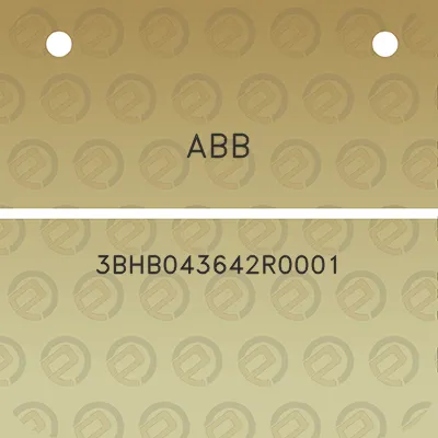 abb-3bhb043642r0001