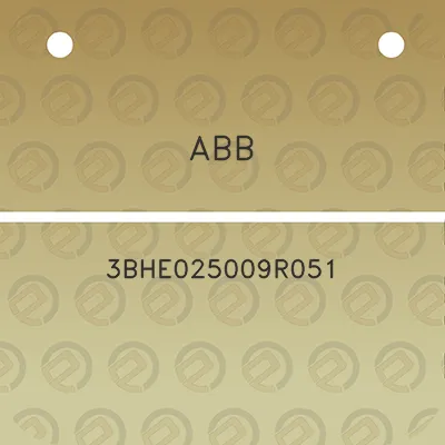 abb-3bhe025009r051