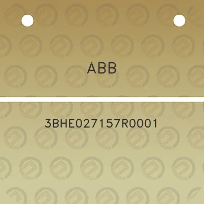 abb-3bhe027157r0001