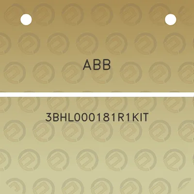 abb-3bhl000181r1kit