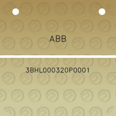 abb-3bhl000320p0001