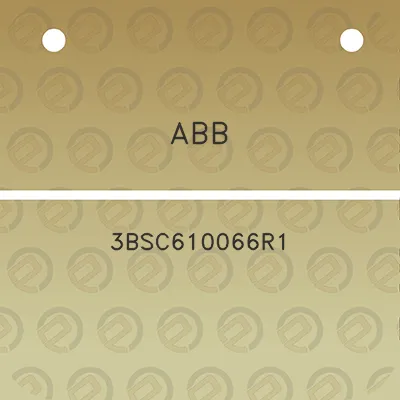 abb-3bsc610066r1