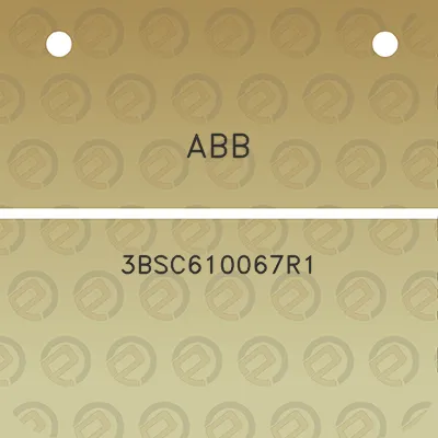 abb-3bsc610067r1