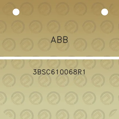 abb-3bsc610068r1