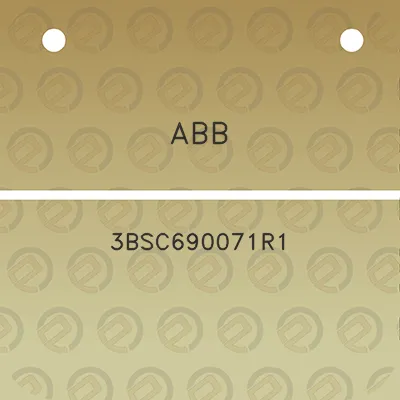 abb-3bsc690071r1