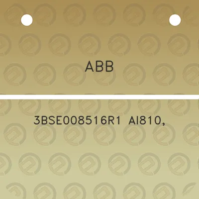 abb-3bse008516r1-ai810