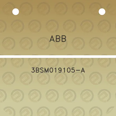 abb-3bsm019105-a