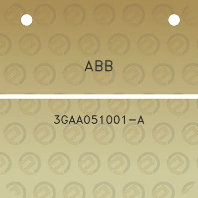 abb-3gaa051001-a