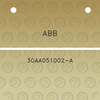 abb-3gaa051002-a