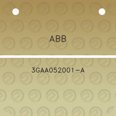 abb-3gaa052001-a