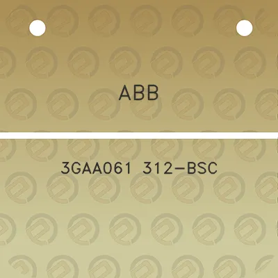 abb-3gaa061-312-bsc