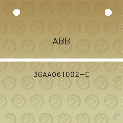 abb-3gaa061002-c