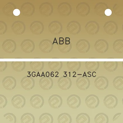 abb-3gaa062-312-asc