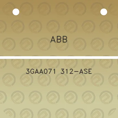 abb-3gaa071-312-ase