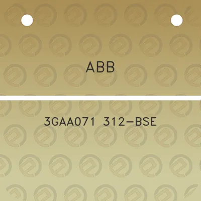 abb-3gaa071-312-bse