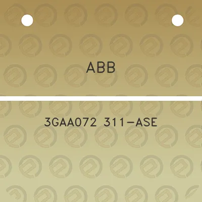 abb-3gaa072-311-ase