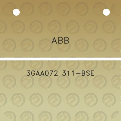 abb-3gaa072-311-bse