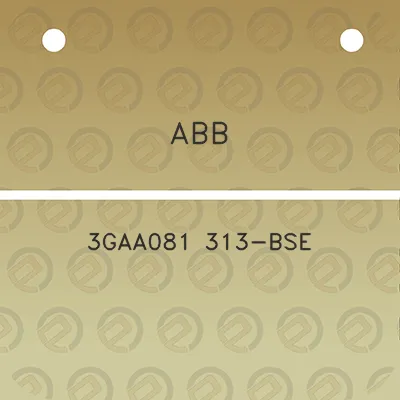 abb-3gaa081-313-bse