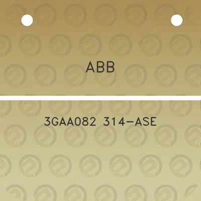 abb-3gaa082-314-ase