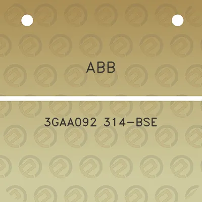 abb-3gaa092-314-bse