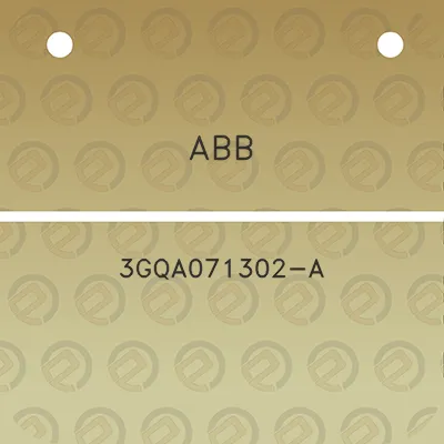 abb-3gqa071302-a