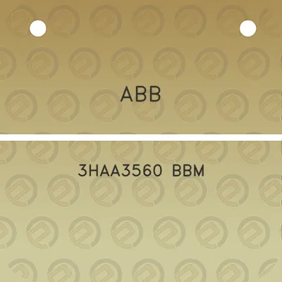 abb-3haa3560-bbm