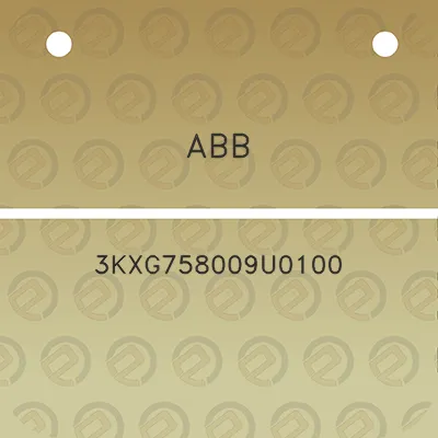 abb-3kxg758009u0100