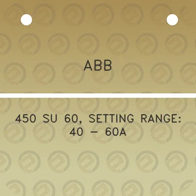 abb-450-su-60-setting-range-40-60a