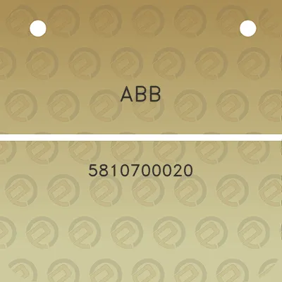 abb-5810700020