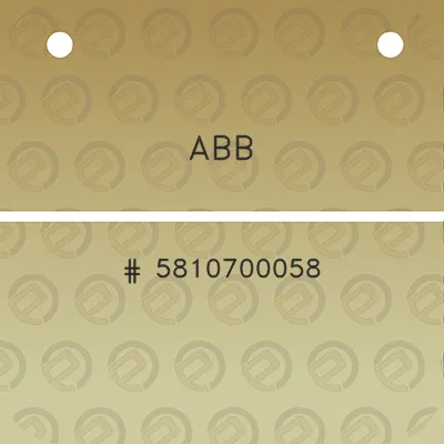 abb-5810700058