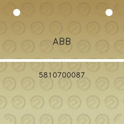 abb-5810700087