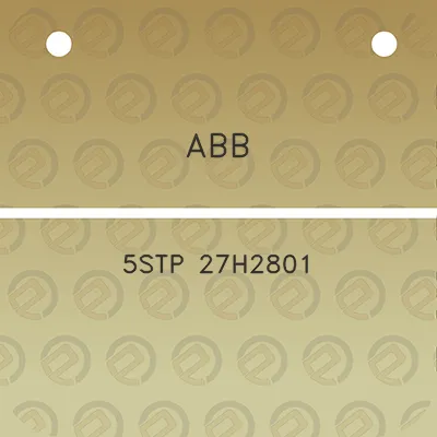 abb-5stp-27h2801