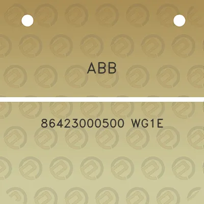 abb-86423000500-wg1e