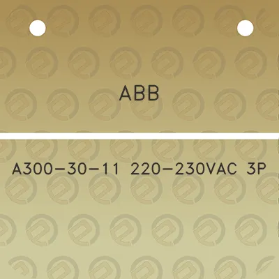 abb-a300-30-11-220-230vac-3p