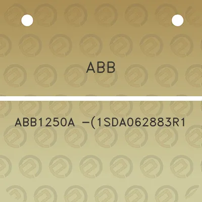 abb-abb1250a-1sda062883r1