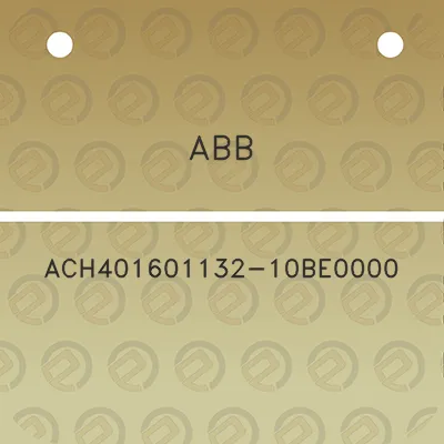 abb-ach401601132-10be0000