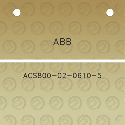 abb-acs800-02-0610-5