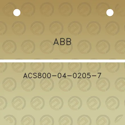 abb-acs800-04-0205-7