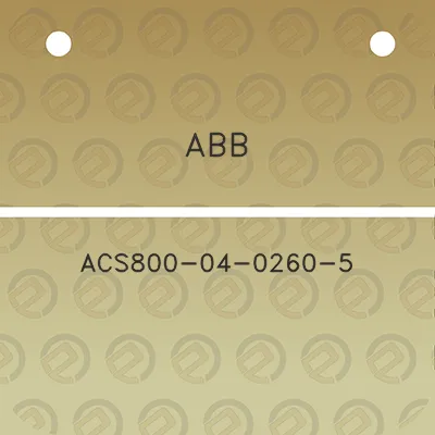 abb-acs800-04-0260-5