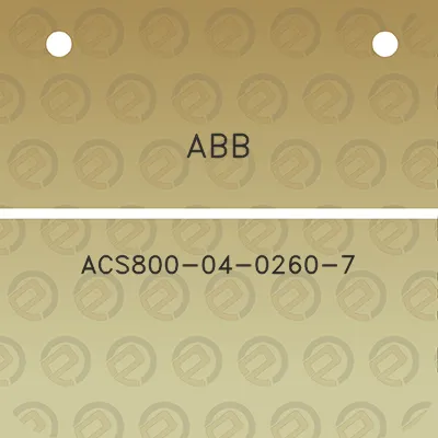 abb-acs800-04-0260-7