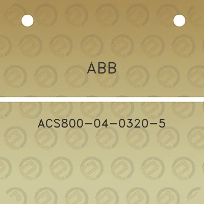 abb-acs800-04-0320-5