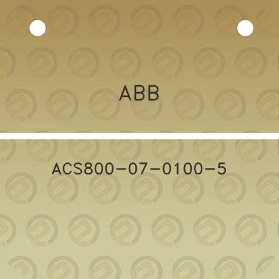 abb-acs800-07-0100-5