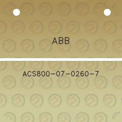 abb-acs800-07-0260-7