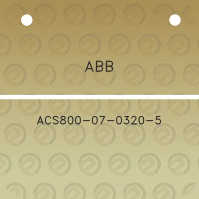 abb-acs800-07-0320-5