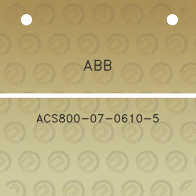 abb-acs800-07-0610-5