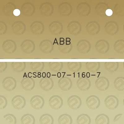 abb-acs800-07-1160-7