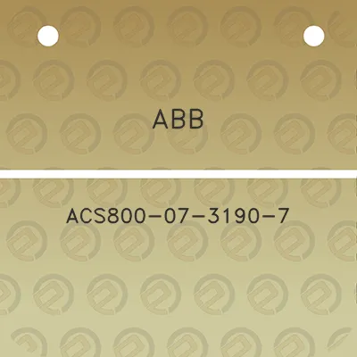 abb-acs800-07-3190-7