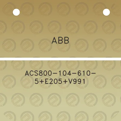 abb-acs800-104-610-5e205v991