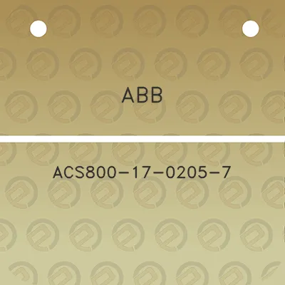 abb-acs800-17-0205-7