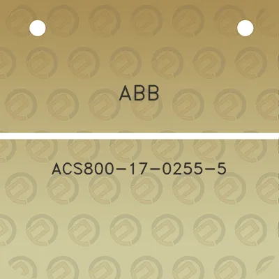 abb-acs800-17-0255-5